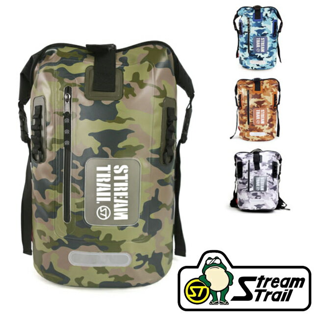 Stream Trail ストリームトレイル DRY TANK 25L Camoドライタンク カモターポリン　ボードウエア 防水 リュック リュックサック バックパック アウトドア 25リットル