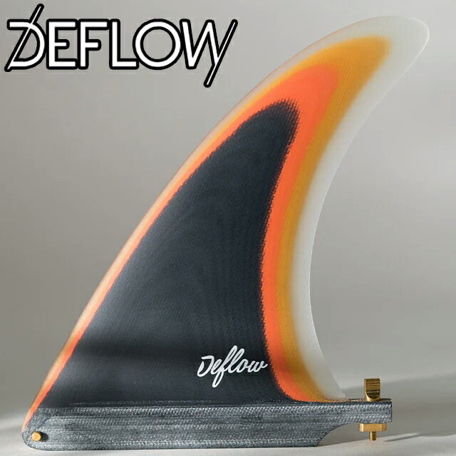 DEFLOW デフロウ INIGO AGOTE SINGLE 7.5" シングルフィン SINGLE FINサーフボードフィン ロングボード ミッドレングス ファイバーグラス センターフィン デフロー