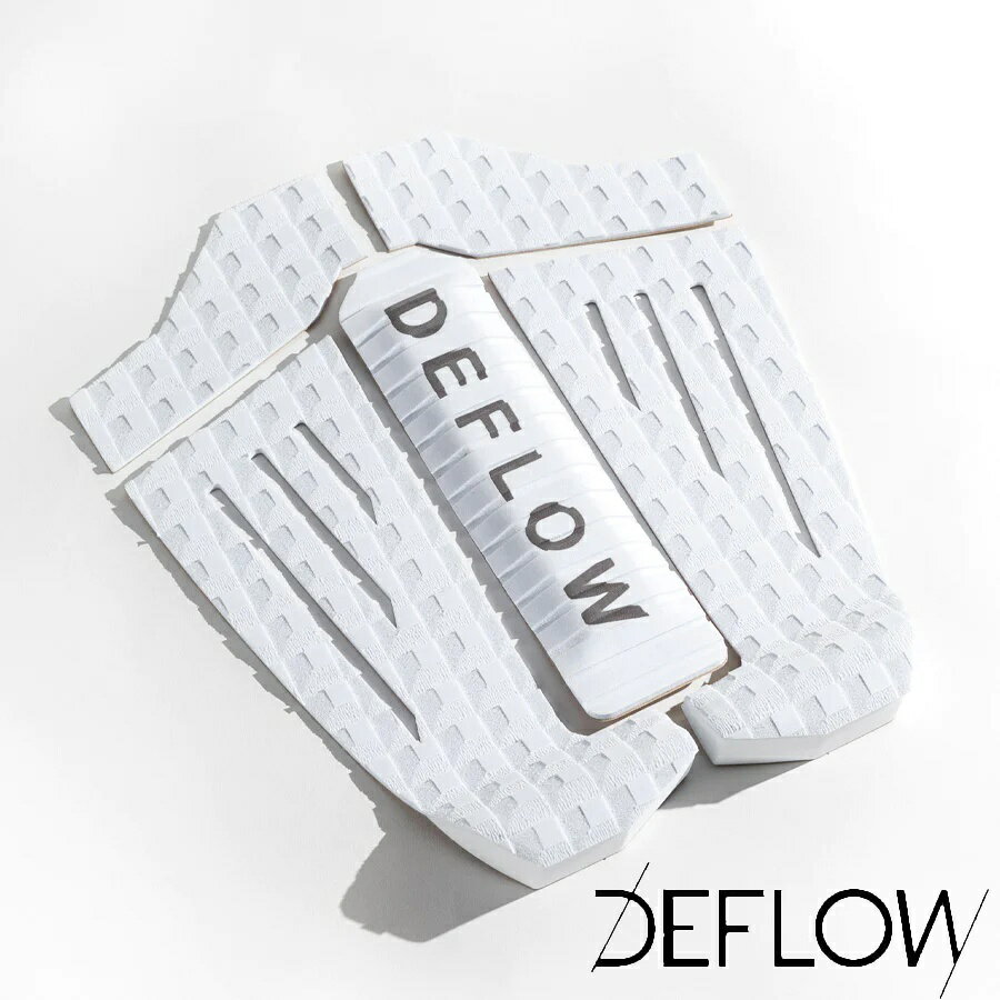 DEFLOW デフロウ ERWIN TAIL PAD WHITEサーフ サーフィン トラクション SURFIN SURF デッキパッチ デッキパッド　3PEICES 3ピース　サーフボード　デフロー