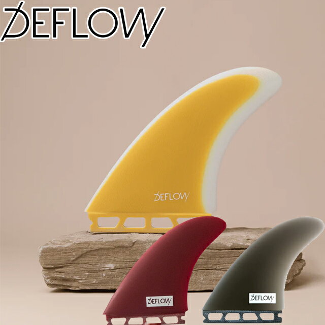 DEFLOW サーフボードフィン 3枚セット サーフィン・ボディボード