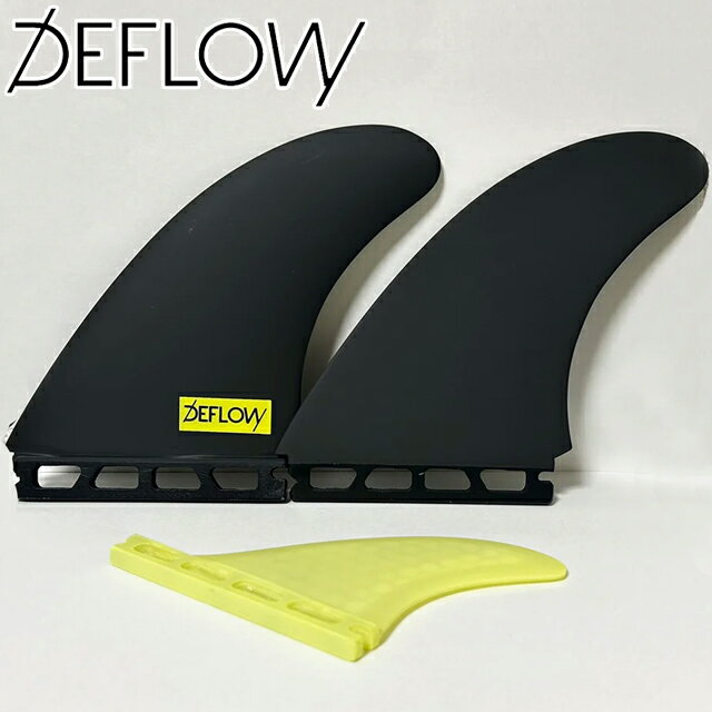 DEFLOW デフロウ TWIN＋1 YELLOW EVO サーフボード サーフィンフィン ボードフィン FCS ツイン
