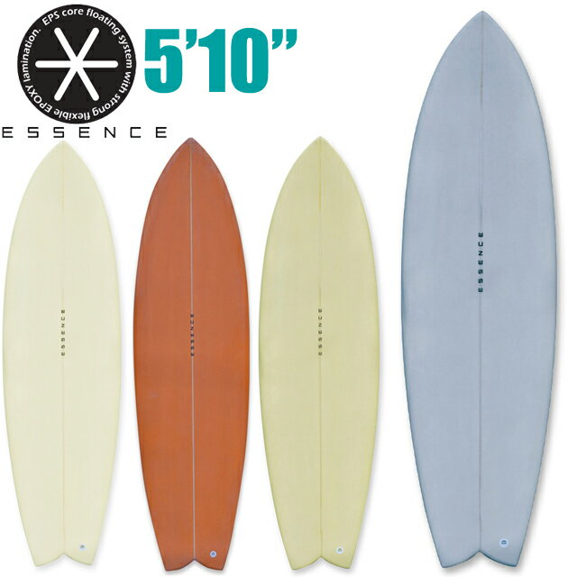 Long Board - ESSENCE FISH FIVE 5.10 フィッシュボード サーフィン サーフボードエッセンス サーフィン フィッシュテール EPS ハードボード