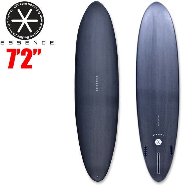 ESSENCE 7'2 GOO MID CARBON ミッドレングス カーボン 2026エッセンス サーフボード ミッドレングス 7.2 ハードボード EPSサーフィン カーボン シングルボックス サイドフィン