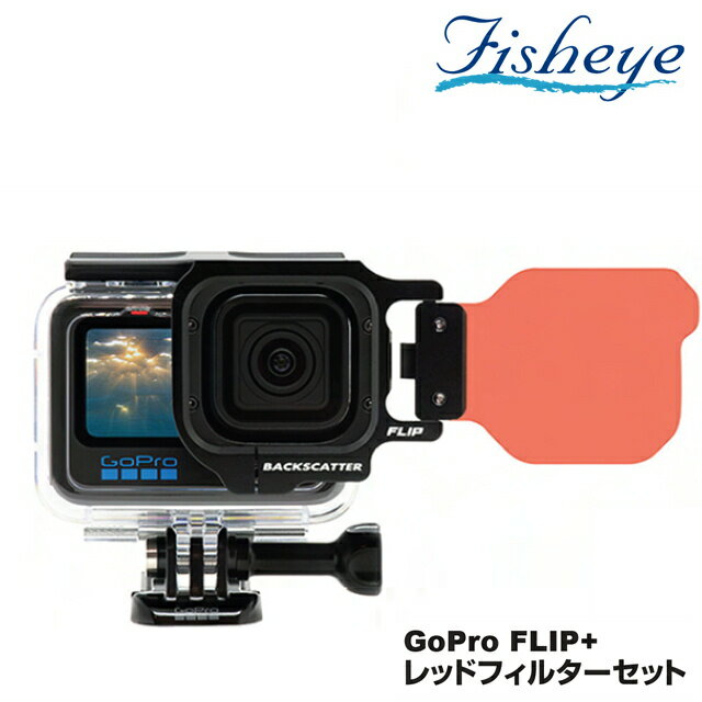 GoPro ゴープロ フリッププラスHERO11 FLIP+レッドフィルター 色調補正 フィルターセット カラー 青カブリ 撮影 Fisheye フィッシュアイ 21460