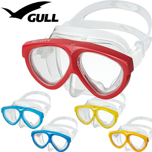 GULL GM-1035D MANTIS 5 クリアシリコン ダイビング マスク シリコンマスクガル マンティス5 スノーケリング スキンダイビング