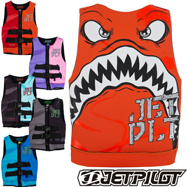 JETPILOT ジェットパイロット ライフジャケット キッズJA20211 THE CAUSE SHARK F/E KIDS NEO VESTライフベスト ジ...