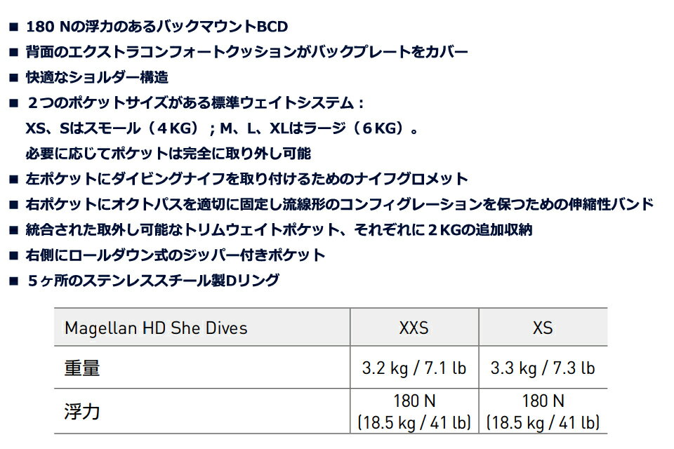 MARES MAGELLAN HD SHE DIVES 417234 �����ӥ� BCD ��ǥ������ޥ쥹 �ޥ������ HD ���� �����֥� ���㥱�å� ����Ĵ�� �Ŵ�� BC