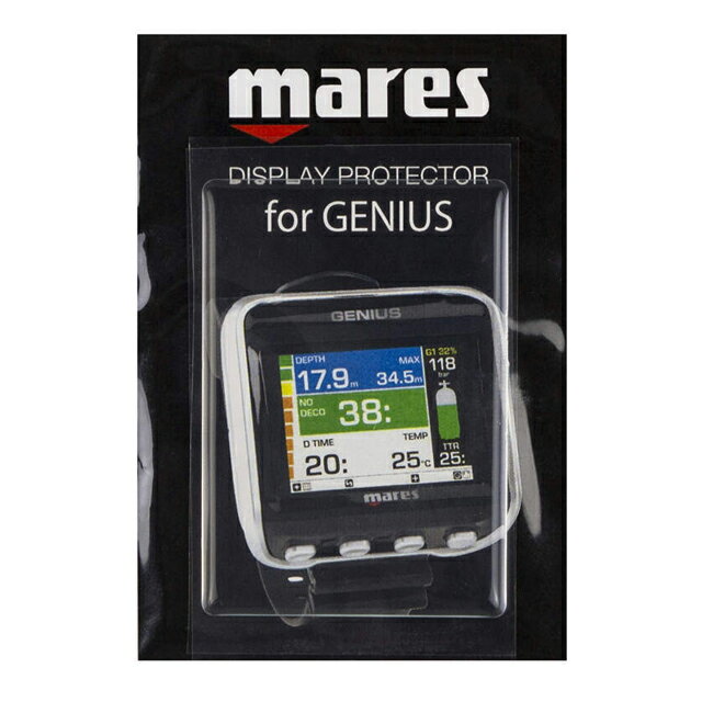 MARES 969412 GENIUS DISPLAY PROTECTOR ダイビングマレス ダイブコンピューター プロテクション ジーニアス ディスプレイ プロテクター保護フィルム コンピューター ディスプレイ プロテクター