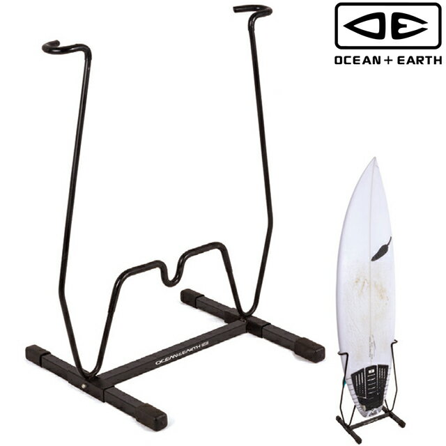 【O&E SNGLE VERTICAL SURFBOARD DISPLAY RACK】 ・ほとんどのサーフボードにフィット ・広めテールのボードにも対応するアーム ・両サイドからボードを挟み込むディスプレイラック ・レールの厚みに合わせて掴み部分を調整可能 ・センターフィンに合わせて垂直固定 ・強靭なパウダーコーティング鋼仕様 ・ラバーチューブによってフィンとレールを保護 ■ 仕様 対応サーフボード：長さ ～7'6、幅 ～ 21.5”（55cm）、厚み ～ 3”（75mm） ＊あくまで参考値になります。上記対応サイズ内でも100％固定できるわけではございません。 あらかじめご了承ください。 組み立て時サイズ（約）：H630 × W370 × D500mm