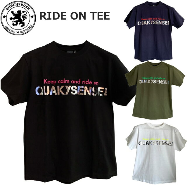 quakysense クエーキーセンス RIDE ON TEE Tシャツライドオン 半袖 24TS001 シャツ ジェット PWC 水上バイク