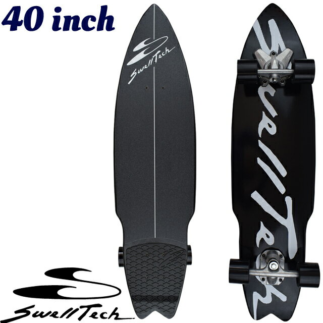 SURF SKATE PREMIERE BLACK OUT SWELLTECHサーフスケート スウェルテック スケードボート 40インチ ロングボードサーフィン 陸トレ スケボー コンプリート 40inch