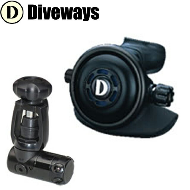 Rakuten - Diveways 10-702 SR-4AN Black Body レギュレーターセット ダイビングダイブウェイズ レギュレター 1ST 2ND レギセット レギ REGULATOR レギュセット
