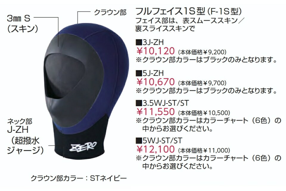 ZERO ゼロ ダイビング フード フルフェイ...の紹介画像2