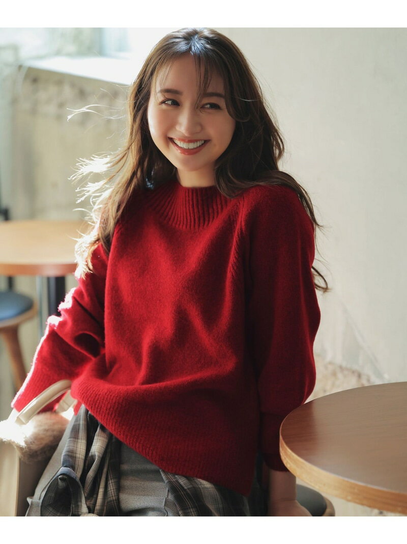 ボートネックAir ニット ANY SIS S エニィスィス トップス ニット レッド ブラウン ホワイト パープル グリーン【送料無料】[Rakuten Fashion]