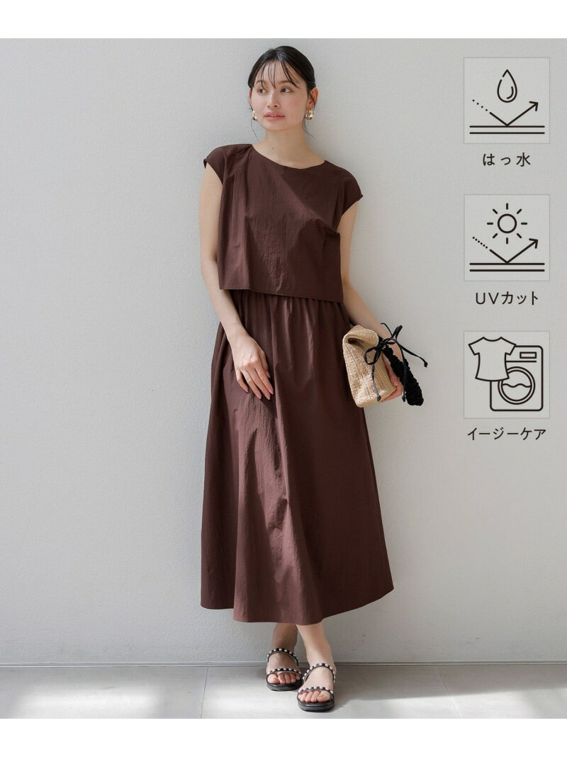 【SALE／50%OFF】【撥水・UVカット】ウォーターサイド ワンピース ANY SIS L エニィスィス ワンピース・ドレス ワンピース ブラウン【RBA_E】【送料無料】[Rakuten Fashion]のサムネイル