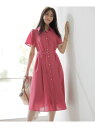 【SALE/30%OFF】【接触冷感・UVカット・速乾】スムージーポリエステル シャツワンピース any SiS エニィスィス ワンピース・ドレス ワンピース ...