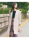 【SALE/30%OFF】ウールライクノーブルチェスター コート any SiS S エニィスィス ジャケット・アウター チェスターコート グレー ベージュ【R...