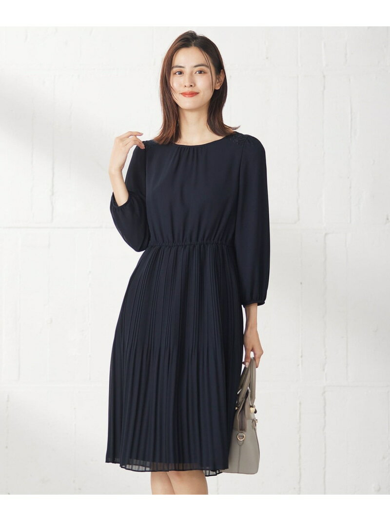 【SALE／50%OFF】【洗える】フェミニンプリーツ ワンピース ANY SIS エニィスィス ワンピース・ドレス ..