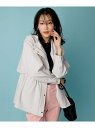 【SALE/20%OFF】【撥水・UVカット・洗える】フーデットハーフ コート any SiS エニィスィス ジャケット・アウター その他のジャケット・アウター...