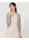 【SALE/50%OFF】【洗える】ボレロ カーディガン any SiS エニィスィス トップス カーディガン グレー ホワイト【RBA_E】[Rakuten ...