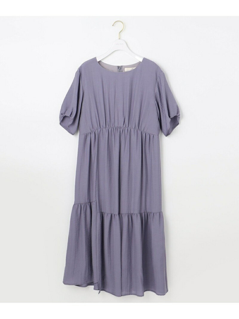 【SALE／50%OFF】【洗える】イレヘムティアード ワンピース any SiS エニィスィス ワンピース・ドレス シャツワンピース ホワイト パープル ブラック【RBA_E】【送料無料】[Rakuten Fashion]のサムネイル