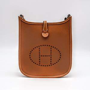 【最安値に挑戦！！】275000円→239000円【トレンド♪】HERMES(エルメス) エヴリンTPM ショルダーバッグ エブリン 肩掛け 斜め掛け ポシェット ゴールド シルバー金具 トリヨンクレマンス □K刻印 2007年製