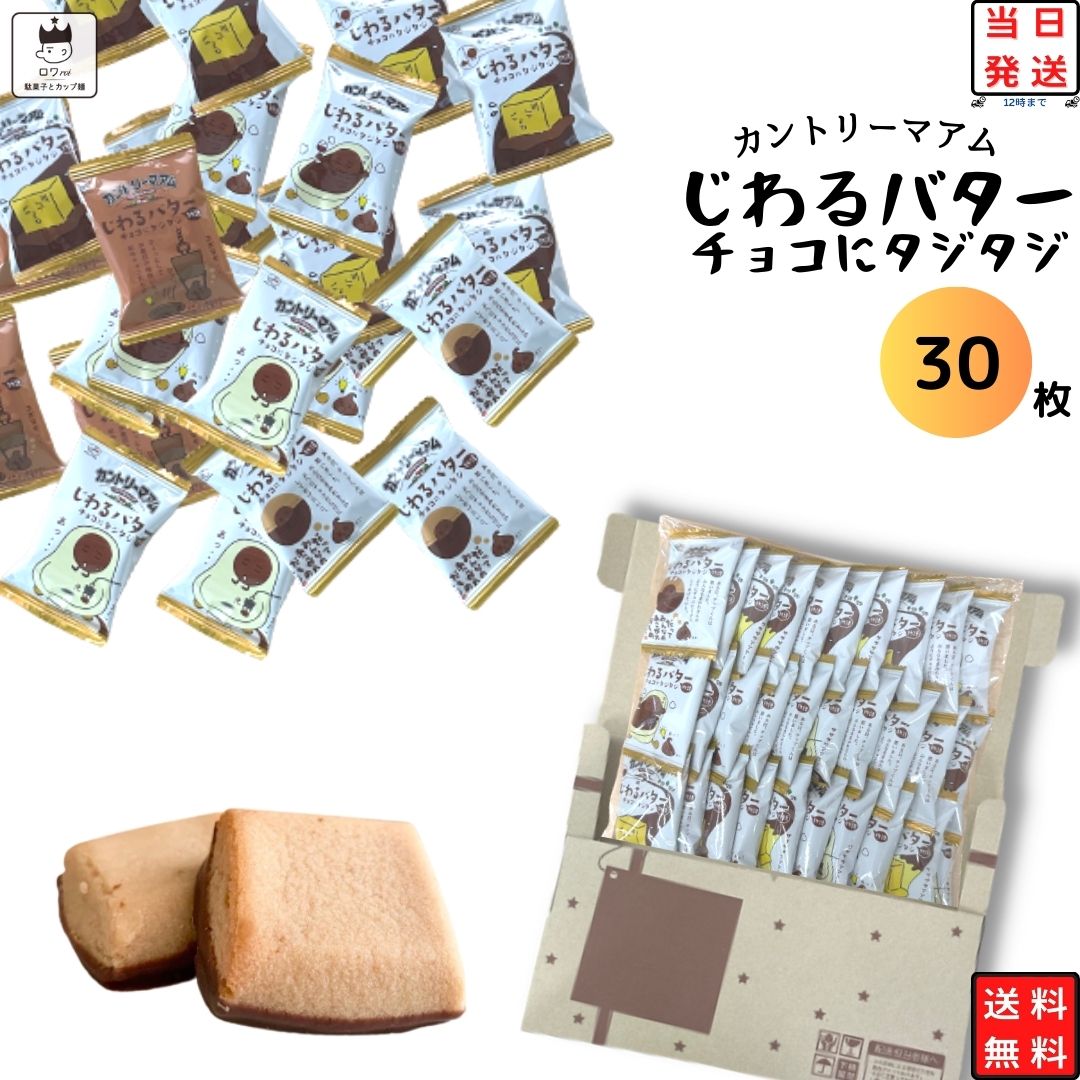 《父の日 プレゼント》 不二家 カントリーマアム じわるバター チョコにタジタジ 30枚 送料無料 お菓子 詰め合わせ 駄菓子 まとめ買い ポイント消化 チョコスナック クッキー クッキー 焼き菓子 チョコクッキー まみれワールド 大容量 お得セット