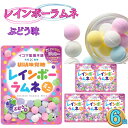 UHA味覚糖 イコマ製菓 レインボーラムネ ミニ ぶどう味 6個 お菓子 詰め合わせ 小袋 送料無料 清涼菓子 ラムネ菓子 駄菓子 おやつ まとめ買い ストック...