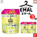 花王 エマール 詰め替え つめかえ 2600ml 3袋 柔軟剤 特大サイズ 詰替 洗濯洗剤 おしゃれ着 洗たく用洗剤 送料無料 2.6kg 買い置き ストック 常備 リフレッシュグリーンの香り 伸び ヨレ 戻し 毛玉 縮みを防ぐ シワ 色あせ 予防 日用品雑貨 日用消耗品 洗剤 クリーナ