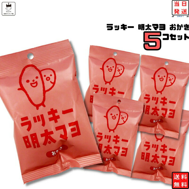 《父の日 プレゼント》 1000円ポッキリ 送料無料 ポイント消化 お菓子 詰め合わせ 駄菓子 駄菓子屋 駄菓子セット おつまみ おつまみセット 煎餅 せんべい 詰め合わせ 子供 子供会 おかき ラッキー 明太マヨ 5袋 あす楽 手土産 内祝い おやつ 煎餅 お礼 お返し 1