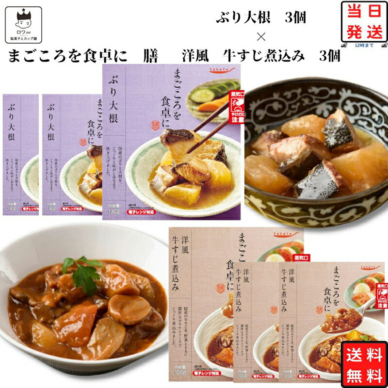 《母の日 プレゼント》 レトルト 惣菜 常温 和風 煮物 送料無料 惣菜セット 詰め合わせ レトルト食品 常温保存 牛すじ煮込み 3食 ぶり..