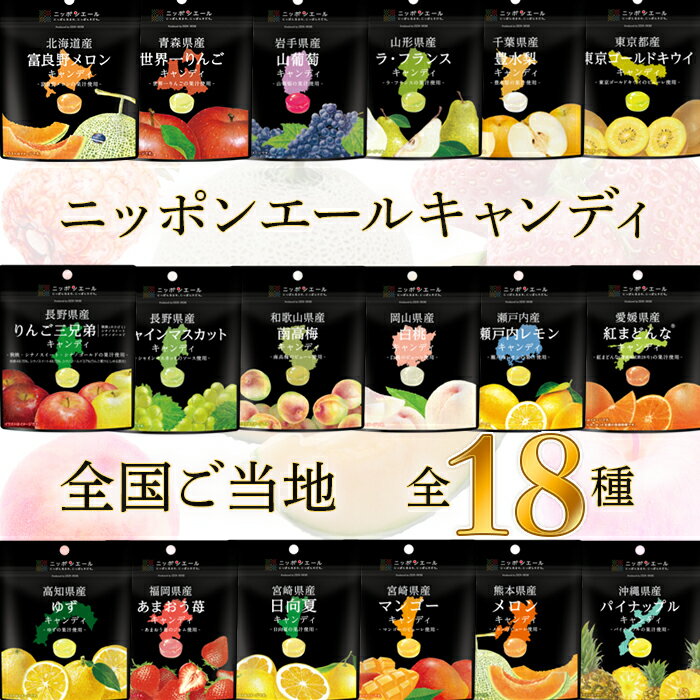 お菓子 詰め合わせ 全農 ニッポンエールキャンディ 全国 ご当地 18種 北海道産富良野メロン 青森県産世界一りんご長野県産 りんご三兄弟 和歌山県産南高梅 岡山県産白桃 瀬戸内産瀬戸内レモン …