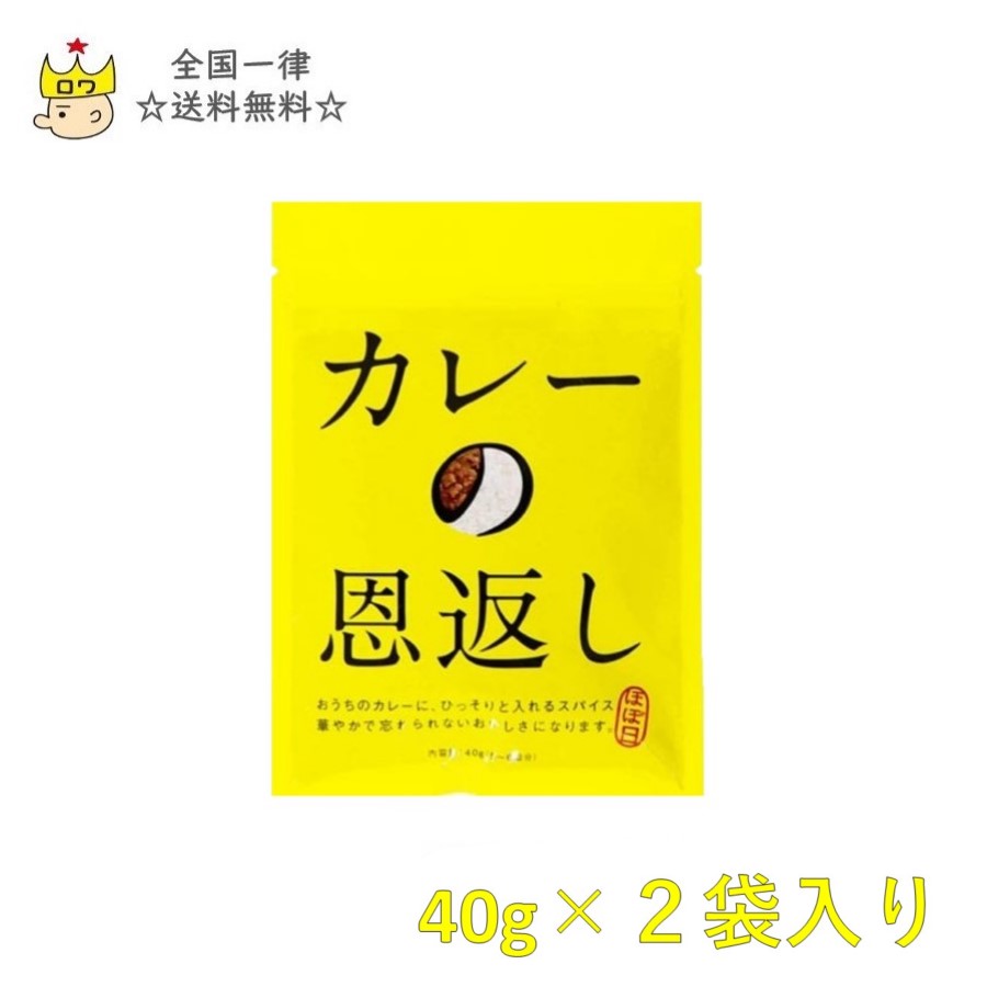 《クーポン配布中》 カレー スパイス セット 送料無料 カレーの恩返し 40g×2袋 カレー粉 カレースパイス あす楽 レトルト インスタント食品 インスタント 仕上げ用 隠し味 カレーうどん カレーライス 鍋 粉末 タンドリーチキン レトルトカリー 肉じゃが プチギフト アレンジ