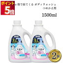 花王 ビオレu 泡で出てくる ボディウォッシュ つめかえ用 1500ml 2本セット 送料無料 ボディソープ 手のひら洗い 泡立て0秒 もっちり泡 弱酸性