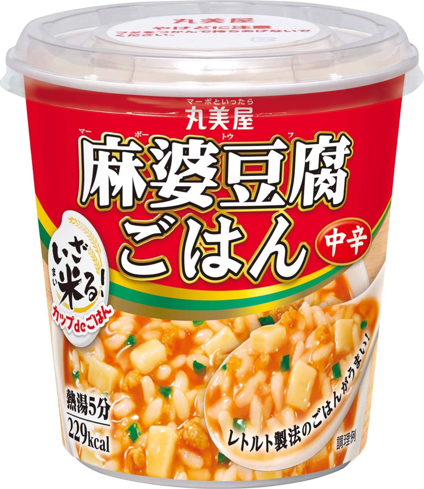 中華ごはん 丸美屋 カップdeごはん いざ米る 麻婆豆腐ごはん 中辛 107.4g×6個 レトルトご飯 粉末スープ..