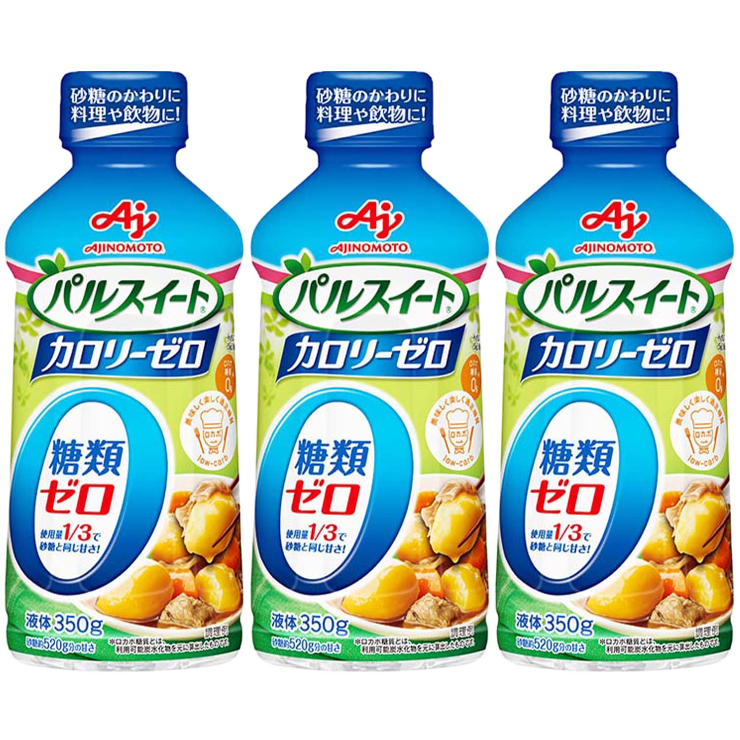 味の素 パルスイート カロリーゼロ 液体タイプ 350g×3本セット 砂糖約1.5kg分の甘さで料理や飲み物に幅..