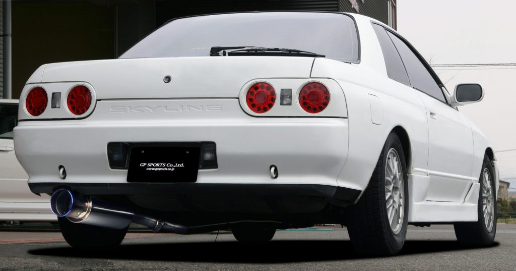 GP SPORTS ジーピースポーツ EXAS EVO Tune マフラー 250105 スカイライン HCR32 HNR32 2ドア 4ドア FR 4WD『JASMA認定 車検対応』『車高短対応』オールステンレス＆チタンテールマフラー