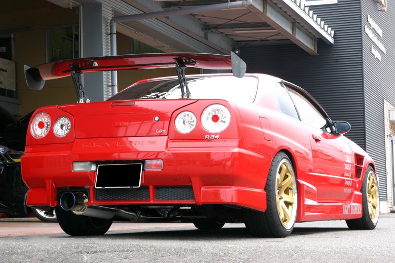 GP SPORTS ジーピースポーツ EXAS EVO Tune マフラー 250107 スカイライン ER34 2ドア『JASMA認定 車検対応』『車高短対応』オールステンレス＆チタンテールマフラー