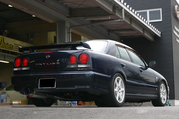 Domestic For Imported Cars - GP SPORTS ジーピースポーツ EXAS EVO Tune マフラー 250162 スカイライン ER34 4ドア『JASMA認定 車検対応』『車高短対応』オールステンレス＆チタンテールマフラー