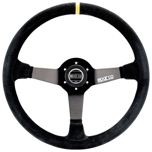 正規品 sparco スパルコ ステアリング R368 ブラックスエード・ブラックスポーク 015R368MSN