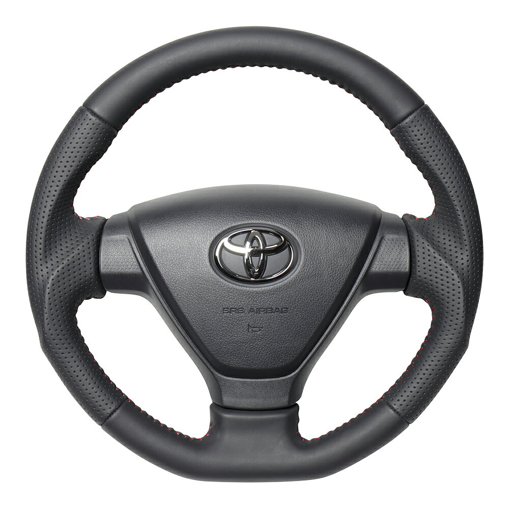 Rakuten - REAL ガングリップステアリング オールレザー レッドステッチ DIA-LPB-RD ピクシス バン (S321M/S331M)