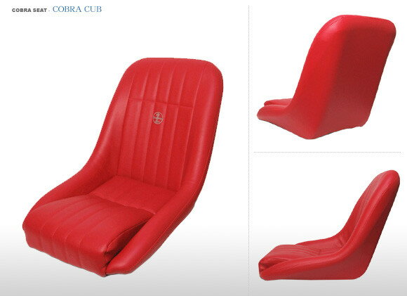 COBRA コブラ シート COBRA CUB コブラ キャブ レッド レザー VINTAGE SELECTION ヴィンテージ セレクション 旧車・クラシックカー・フルバケ・バケットシート