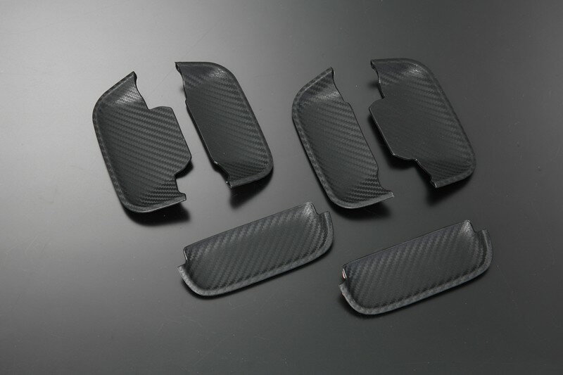 REIZ ライツ ドアハンドルアンダープロテクターカバー カーボン調 6P S320 S330系アトレーワゴン ハイゼットカーゴ SN3231