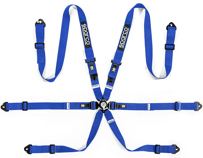 正規品 sparco スパルコ FIA 8853-2016 6点式 シートベルト レーシングハーネス COMPETITION H-2 PD 2インチ