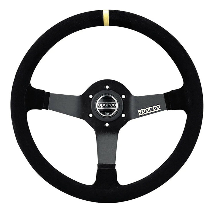 Rakuten - 正規品 sparco スパルコ ステアリング R345 ブラックスエード・ブラックスポーク 015R345MSN