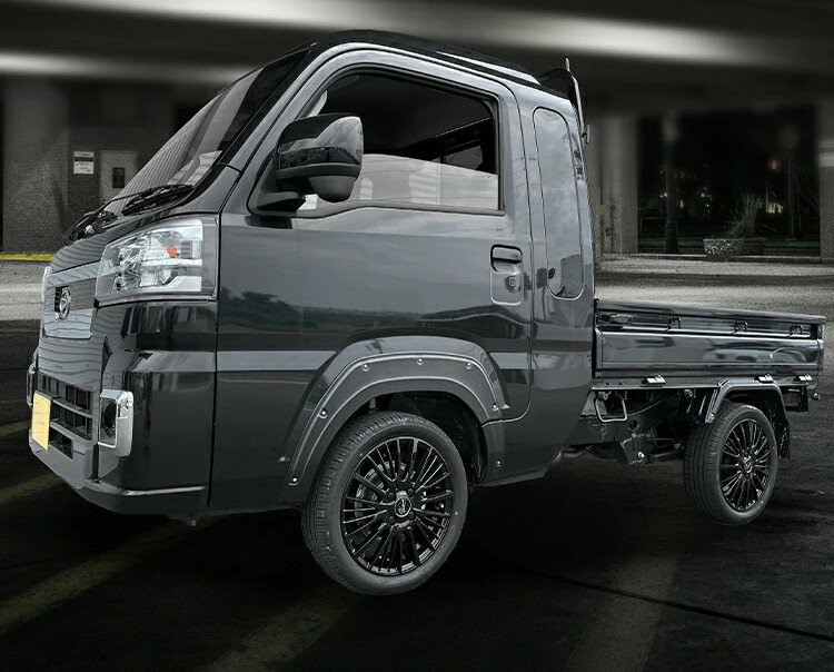 LANBO フェンダーガーニッシュ ハイゼットトラック S500系 タイトサイズながら存在感を発揮するデザイ..