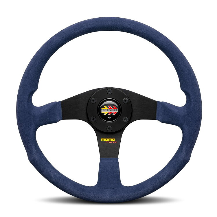 【2026年10月2日新発売】正規品 MOMO モモ ステアリング MOMO CORSE 2.0 SUEDE モモ コルセ 2.0 スエード ブルー 35パイ M-10