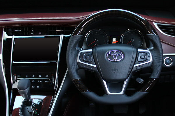 REAL ガングリップステアリング Premium Series（プレミアムシリーズ）60ブラックウッド ブラックユー..