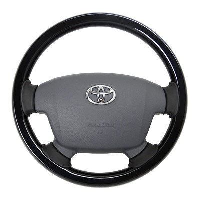 Rakuten - REAL オールウッドステアリング ピアノブラック ランドクルーザー70系（H26/8〜）