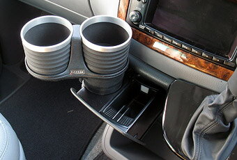 ALCABO アルカボ 車種専用ドリンクホルダー MERCEDES BENZ メルセデス ベンツ AMG V-Class/ヴィアーノ (W639）AL-B110BS（ブラック/リング カップ タイプ）